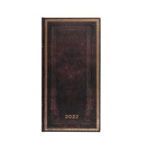 Kalendarz 2022 Slim Black Moroccan Horizontal DE7684-1. Wydawca: Paperblanks. Dobreksiazki.pl Opakowanie Kalendarz 2022 Slim Black Moroccan Horizontal DE7684-1