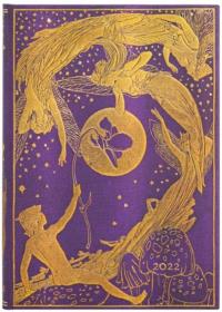 Kalendarz książkowy midi 2022 12M Violet Fairy. Wydawca: Paperblanks. Dobreksiazki.pl Opakowanie Kalendarz książkowy midi 2022 12M Violet Fairy