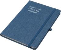 Kalendarz Pedag. 2021/2022 A5 Tyg. Salsa jeans. Wydawca: ELEFANT. Dobreksiazki.pl Opakowanie Kalendarz Pedag. 2021/2022 A5 Tyg. Salsa jeans