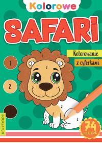 Kolorowe Safari. Autor: Opracowanie zbiorowe. Dobreksiazki.pl Okładka książki Kolorowe Safari