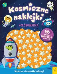 Kosmiczne naklejki Kolorowanka. Autor: Opracowanie zbiorowe. Dobreksiazki.pl Okładka książki Kosmiczne naklejki Kolorowanka