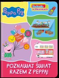 Peppa Pig. Peppa Pig. Zadania w okienkach. Autor: Opracowanie zbiorowe. Dobreksiazki.pl Okładka książki Peppa Pig. Peppa Pig. Zadania w okienkach