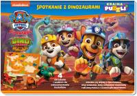 Psi Patrol. Kraina puzzli. Spotkanie z dinozaurami. Autor: Opracowanie zbiorowe. Dobreksiazki.pl Okładka książki Psi Patrol. Kraina puzzli. Spotkanie z dinozaurami