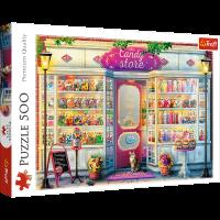 Puzzle 500 Sklepik ze słodyczami 37407. Wydawca: Trefl PAP. Dobreksiazki.pl Opakowanie Puzzle 500 Sklepik ze słodyczami 37407