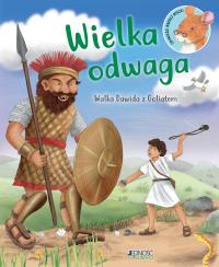 Wielka odwaga. Walka Dawida z Goliatem. Autor: Richard Littledale. Dobreksiazki.pl Okładka książki Wielka odwaga. Walka Dawida z Goliatem