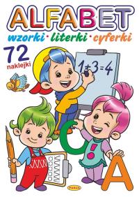 Alfabet. Wzorki, literki, cyferki. Autor: Mariola Budek. Dobreksiazki.pl Okładka książki Alfabet. Wzorki, literki, cyferki