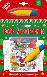 Cudowne Boże Narodzenie. Malowanka z pisakiem. Autor: Opracowanie zbiorowe. Dobreksiazki.pl Okładka książki Cudowne Boże Narodzenie. Malowanka z pisakiem