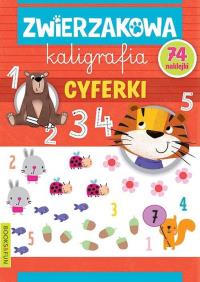 Cyferki. Zwierzaczkowa kaligrafia. Autor: Opracowanie zbiorowe. Dobreksiazki.pl Okładka książki Cyferki. Zwierzaczkowa kaligrafia
