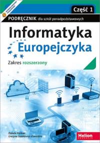 Informatyka Europejczyka Podręcznik dla szkół ponadpodstawowych. Autor: Korman Danuta, Grażyna Szabłowicz-Zawadzka. Dobreksiazki.pl Okładka książki Informatyka Europejczyka Podręcznik dla szkół ponadpodstawowych