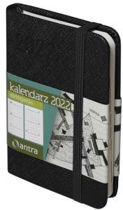Kalendarz 2022 Awangarda A7 czarny TDW ANTRA. Wydawca: Antra. Dobreksiazki.pl Opakowanie Kalendarz 2022 Awangarda A7 czarny TDW ANTRA