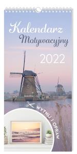 Kalendarz 2022 motywacyjny 22x46 Widoki. Wydawca: INTERDRUK. Dobreksiazki.pl Opakowanie Kalendarz 2022 motywacyjny 22x46 Widoki