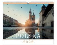 Kalendarz 2022 planszowy 33,5x40 Polska. Wydawca: INTERDRUK. Dobreksiazki.pl Opakowanie Kalendarz 2022 planszowy 33,5x40 Polska