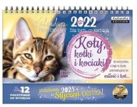 Kalendarz 2022 pocztówkowy Koty. Wydawca: Kukartka. Dobreksiazki.pl Opakowanie Kalendarz 2022 pocztówkowy Koty