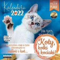 Kalendarz 2022 ścienny Classic Koty. Wydawca: Kukartka. Dobreksiazki.pl Opakowanie Kalendarz 2022 ścienny Classic Koty