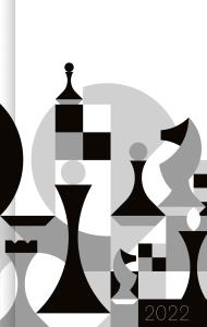 Kalendarz 2022. Szachy. Autor: Opracowanie zbiorowe. Dobreksiazki.pl Okładka książki Kalendarz 2022. Szachy