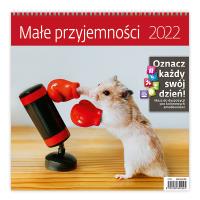 Kalendarz 30 x 30 z naklejkami. Małe przyjemności 2022. Wydawca: Sztuka Rodzinna. Dobreksiazki.pl Opakowanie Kalendarz 30 x 30 z naklejkami. Małe przyjemności 2022