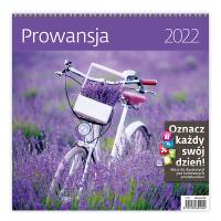 Kalendarz 30 x 30 z naklejkami. Prowansja 2022. Wydawca: Sztuka Rodzinna. Dobreksiazki.pl Opakowanie Kalendarz 30 x 30 z naklejkami. Prowansja 2022