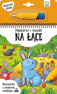 Malowanka z pisakiem.. Pokoloruj i znajdź na łące. Autor: Irena Brignull. Dobreksiazki.pl Okładka książki Malowanka z pisakiem.. Pokoloruj i znajdź na łące