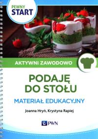 Okładka książki Pewny Start Aktywni Zawodowo Podaję do stołu materiał edukacyjny
