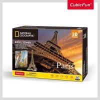 Puzzle 3D National Geographic Paryż. Wydawca: Cubic Fun. Dobreksiazki.pl Opakowanie Puzzle 3D National Geographic Paryż
