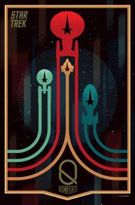 Star Trek. Konflikt Q. Autor: David Tipton, Scott Tipton. Dobreksiazki.pl Okładka książki Star Trek. Konflikt Q
