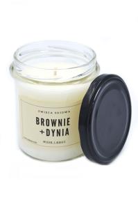 Wosk i Knot Świeca sojowa brownie i dynia 300ml. Producent: Wosk i Knot. Dobreksiazki.pl Zdjęcie produktu Wosk i Knot Świeca sojowa brownie i dynia 300ml