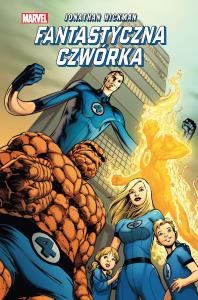 Fantastyczna Czwórka T.1. Autor: Jonathan Hickman. Dobreksiazki.pl Okładka książki Fantastyczna Czwórka T.1