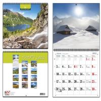 Kalendarz 2022 30x30 13 planszowy Tatry. Wydawca: EV-Corp. Dobreksiazki.pl Opakowanie Kalendarz 2022 30x30 13 planszowy Tatry