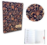 Kalendarz 2022 A5 tygodniowy soft touch Paisley. Wydawca: EV-Corp. Dobreksiazki.pl Opakowanie Kalendarz 2022 A5 tygodniowy soft touch Paisley