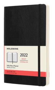 Kalendarz 2022 dzienny 12ML czarny. Wydawca: Moleskine. Dobreksiazki.pl Opakowanie Kalendarz 2022 dzienny 12ML czarny