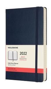 Kalendarz 2022 dzienny 12ML tw. sapphire blue. Wydawca: Moleskine. Dobreksiazki.pl Opakowanie Kalendarz 2022 dzienny 12ML tw. sapphire blue