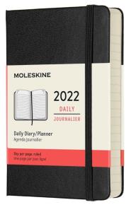Kalendarz 2022 dzienny 12MP tw. czarny. Wydawca: Moleskine. Dobreksiazki.pl Opakowanie Kalendarz 2022 dzienny 12MP tw. czarny