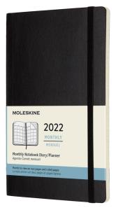 Kalendarz 2022 miesięczny 12ML czarny. Wydawca: Moleskine. Dobreksiazki.pl Opakowanie Kalendarz 2022 miesięczny 12ML czarny