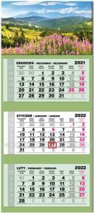 Kalendarz 2022 trójdzielny lux Polskie góry. Wydawca: EV-Corp. Dobreksiazki.pl Opakowanie Kalendarz 2022 trójdzielny lux Polskie góry