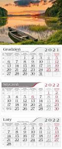 Kalendarz 2022 Trójdzielny Mazury CRUX. Wydawca: CRUX. Dobreksiazki.pl Opakowanie Kalendarz 2022 Trójdzielny Mazury CRUX