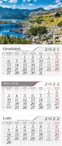 Kalendarz 2022 Trójdzielny Morskie oko CRUX. Wydawca: CRUX. Dobreksiazki.pl Opakowanie Kalendarz 2022 Trójdzielny Morskie oko CRUX