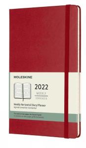 Kalendarz 2022 tygodniowy 12ML tw. scarlet red. Wydawca: Moleskine. Dobreksiazki.pl Opakowanie Kalendarz 2022 tygodniowy 12ML tw. scarlet red