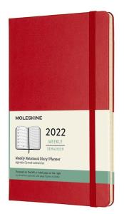 Kalendarz 2022 tygodniowy 12ML tw. scarlet red. Wydawca: Moleskine. Dobreksiazki.pl Opakowanie Kalendarz 2022 tygodniowy 12ML tw. scarlet red