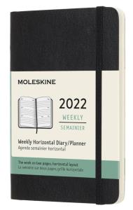 Kalendarz 2022 tygodniowy 12MP czarny. Wydawca: Moleskine. Dobreksiazki.pl Opakowanie Kalendarz 2022 tygodniowy 12MP czarny