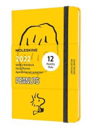 Kalendarz 2022 tygodniowy 12MP Peanuts, żółty. Wydawca: Moleskine. Dobreksiazki.pl Opakowanie Kalendarz 2022 tygodniowy 12MP Peanuts, żółty