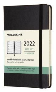 Kalendarz 2022 tygodniowy 12MP tw. czarny. Wydawca: Moleskine. Dobreksiazki.pl Opakowanie Kalendarz 2022 tygodniowy 12MP tw. czarny