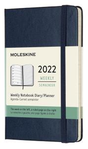 Kalendarz 2022 tygodniowy 12MP tw. sapphire blue. Wydawca: Moleskine. Dobreksiazki.pl Opakowanie Kalendarz 2022 tygodniowy 12MP tw. sapphire blue