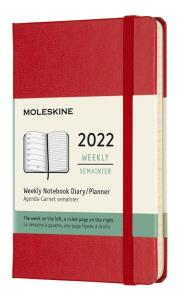 Kalendarz 2022 tygodniowy 12MP tw. scarlet red. Wydawca: Moleskine. Dobreksiazki.pl Opakowanie Kalendarz 2022 tygodniowy 12MP tw. scarlet red