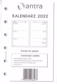 Kalendarz 2022 wkład A6 KIESZ/TDW. Wydawca: Antra. Dobreksiazki.pl Opakowanie Kalendarz 2022 wkład A6 KIESZ/TDW