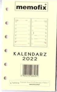 Kalendarz 2022 wkład A6 MEM/K/TNS. Wydawca: Antra. Dobreksiazki.pl Opakowanie Kalendarz 2022 wkład A6 MEM/K/TNS