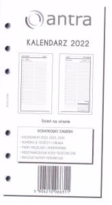 Kalendarz 2022 wkład B6 ST/DNS. Wydawca: Antra. Dobreksiazki.pl Opakowanie Kalendarz 2022 wkład B6 ST/DNS