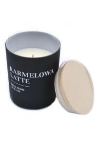 Wosk i Knot Świeca sojowa premium karmelowa latte 200ml. Producent: Wosk i Knot. Dobreksiazki.pl Zdjęcie produktu Wosk i Knot Świeca sojowa premium karmelowa latte 200ml