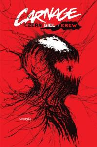 Carnage: Czerń, Biel i Krew. Autor: Opracowanie zbiorowe. Dobreksiazki.pl Okładka książki Carnage: Czerń, Biel i Krew