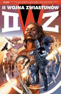 II Wojna Zwiastunów. Autor: Matt Kindt Ariel Olivetti Andrew Dalhouse Ryan Bo, Eric Heisserer. Dobreksiazki.pl Okładka książki II Wojna Zwiastunów