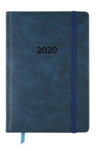 Kalendarz 2020 książkowy A5 tygodniowy Lux granatowy. Wydawca: AVANTI. Dobreksiazki.pl Opakowanie Kalendarz 2020 książkowy A5 tygodniowy Lux granatowy
